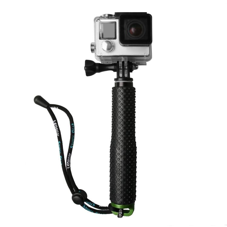 Handheld 49cm Extendable Pole Monopod with Screw for GoPro, Insta360, DJI and Other Action Cameras(Green) - Extendable Pole by PMC TechLife | Online Shopping South Africa | PMC TechLife | Buy Now Pay Later Mobicred