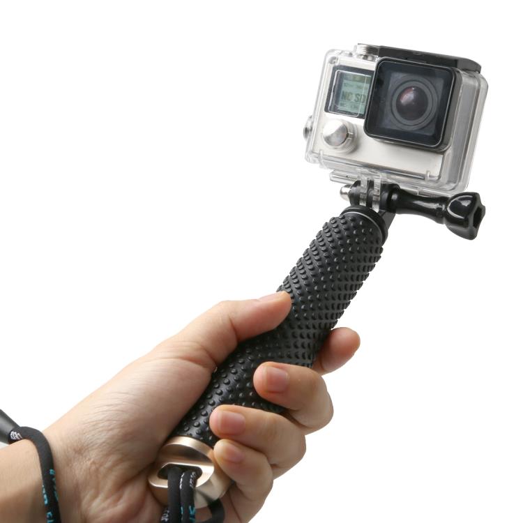 Handheld 49cm Extendable Pole Monopod with Screw for GoPro, Insta360, DJI and Other Action Cameras(Gold) - Extendable Pole by PMC TechLife | Online Shopping South Africa | PMC TechLife | Buy Now Pay Later Mobicred