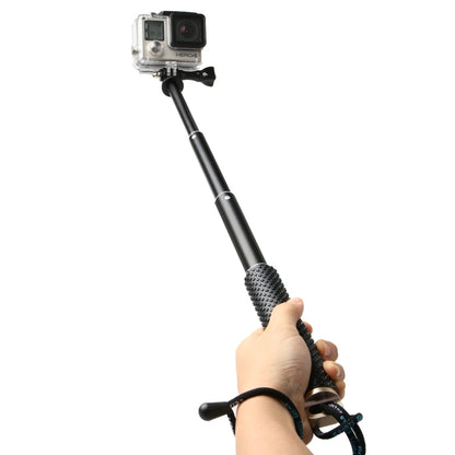 Handheld 49cm Extendable Pole Monopod with Screw for GoPro Hero12 Black / Hero11 /10 /9 /8 /7 /6 /5, Insta360 Ace / Ace Pro, DJI Osmo Action 4 and Other Action Cameras(Gold) - Extendable Pole by PMC Jewellery | Online Shopping South Africa | PMC Jewellery | Buy Now Pay Later Mobicred