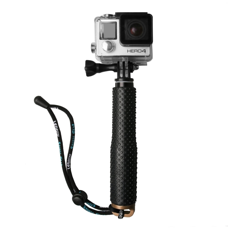 Handheld 49cm Extendable Pole Monopod with Screw for GoPro Hero12 Black / Hero11 /10 /9 /8 /7 /6 /5, Insta360 Ace / Ace Pro, DJI Osmo Action 4 and Other Action Cameras(Gold) - Extendable Pole by PMC Jewellery | Online Shopping South Africa | PMC Jewellery | Buy Now Pay Later Mobicred