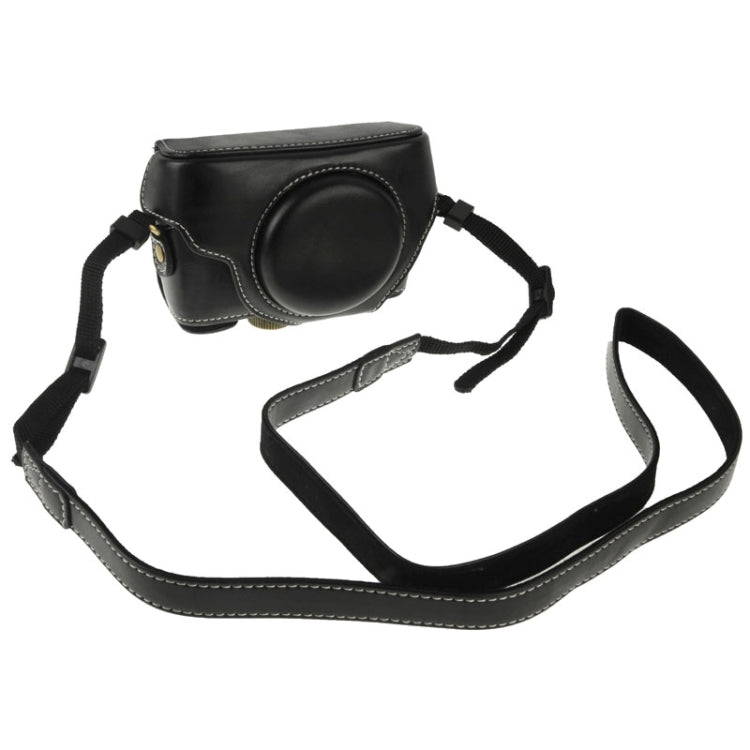 Retro Style PU Leather Camera Case Bag with Strap for Sony RX100 M3 / M4 / M5(Black) - free shipping - PMC TechLife - Order now!