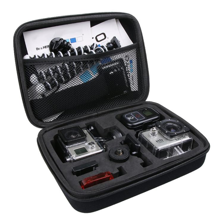Shockproof Portable Storage Bag for GoPro, Insta360, DJI and Other Action Cameras(Black) - Carry Cases by PMC TechLife | Online Shopping South Africa | PMC TechLife | Buy Now Pay Later Mobicred