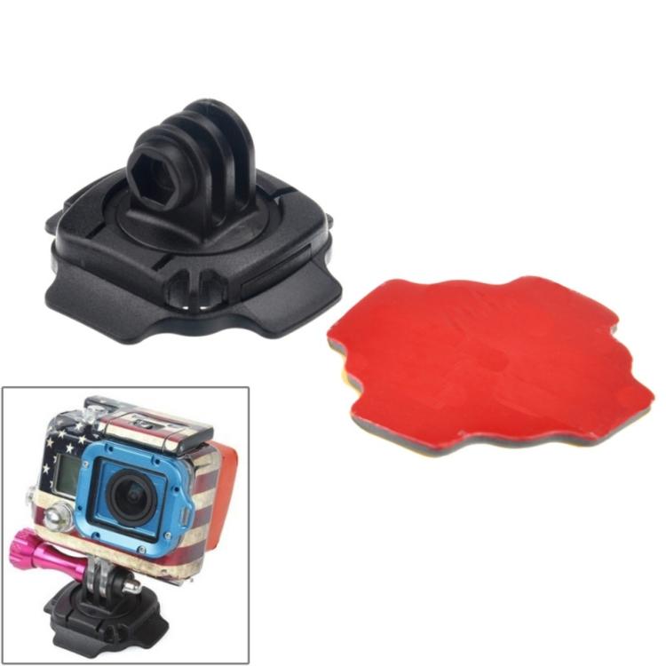 360 Degree Adjust Helmet Mount Adapter with Sticker for GoPro, Insta360, DJI and Other Action Cameras (ST-115) - Helmet Mount by PMC TechLife | Online Shopping South Africa | PMC TechLife | Buy Now Pay Later Mobicred