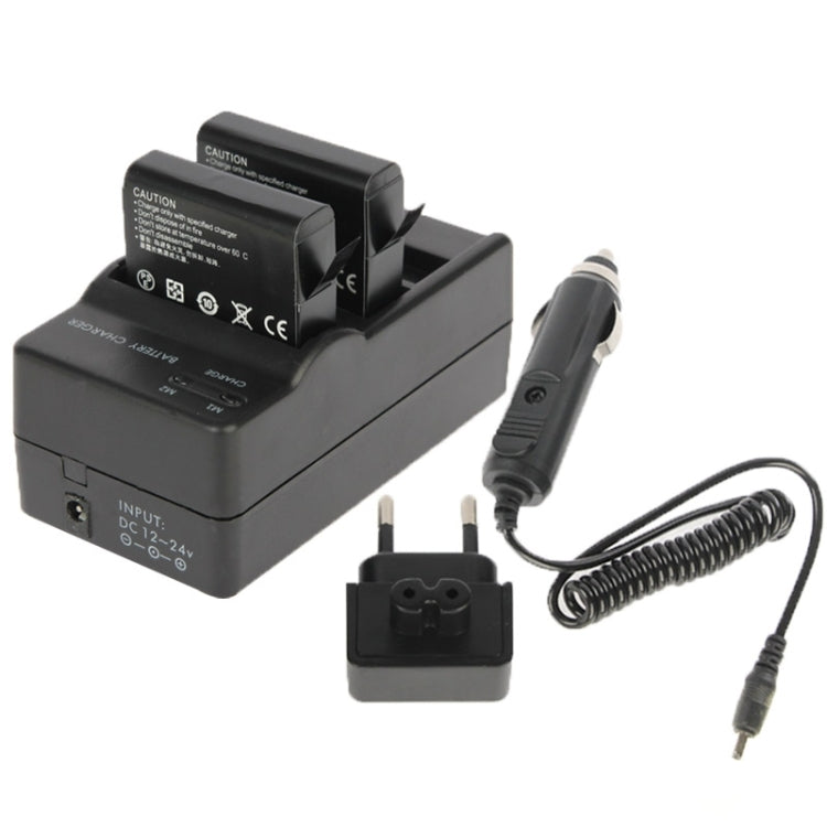 AHDBT-401 Digital Camera Double Battery Charger + Car Charger + Adapter for GoPro HERO4 - Charger by PMC TechLife | Online Shopping South Africa | PMC TechLife | Buy Now Pay Later Mobicred
