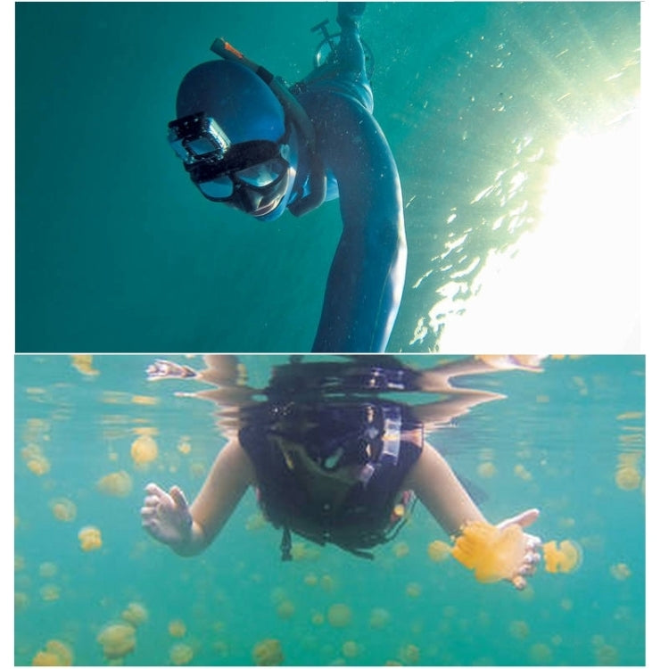 Water Sports Diving Equipment Diving Mask Swimming Glasses for GoPro, Insta360, DJI and Other Action Cameras(Black) - Diving Mask by PMC TechLife | Online Shopping South Africa | PMC TechLife | Buy Now Pay Later Mobicred