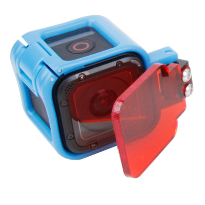 TMC Low-profile Frame Mount with Filter for GoPro HERO5 Session /HERO4 Session /HERO Session(Blue) - Protective Frame by TMC | Online Shopping South Africa | PMC Jewellery | Buy Now Pay Later Mobicred