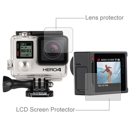 Ultra Clear LCD Screen Protector + Housing Glass Lens Protector Film for GoPro HERO4 Silver Camera - Protective Film by PMC Jewellery | Online Shopping South Africa | PMC Jewellery | Buy Now Pay Later Mobicred