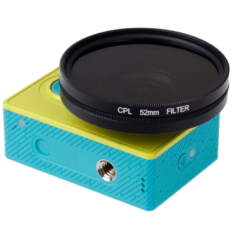 52mm CPL Filter Circular Polarizer Lens Filter with Cap for Xiaomi Xiaoyi 4K+ / 4K, Xiaoyi Lite, Xiaoyi  Sport Camera - Lens Filter by PMC TechLife | Online Shopping South Africa | PMC TechLife | Buy Now Pay Later Mobicred