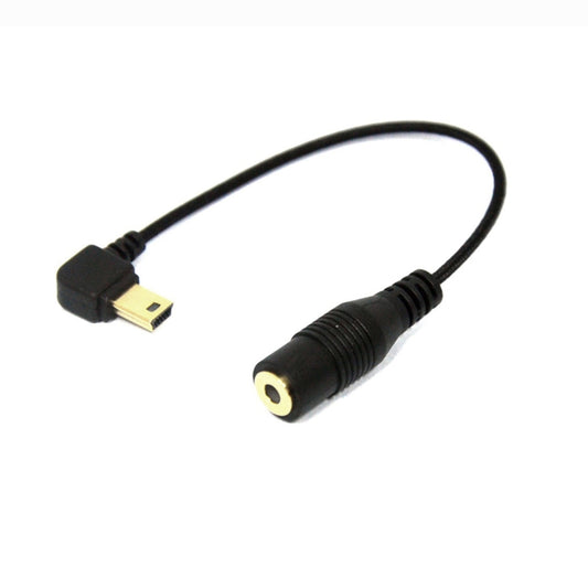 Elbow 10 Pin Mini USB to 3.5mm Mic Adapter Cable for GoPro HERO4 /3+ /3, Length: 16.5cm - free shipping - PMC Jewellery - Order now!