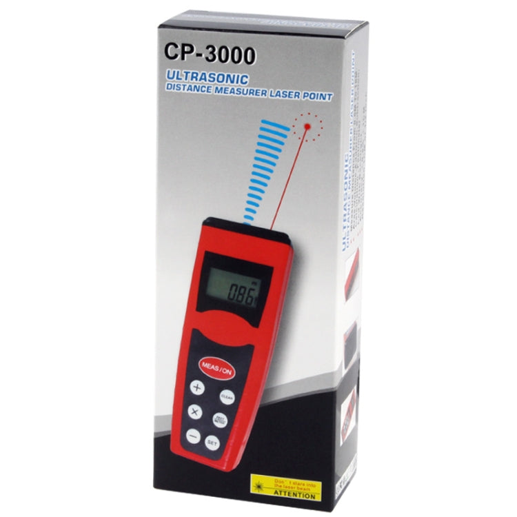 Ultrasonic Distance Measure Measurer with Laser Pointer, Range: 0.5-18m (CP-3000) - Laser Rangefinder by PMC Jewellery | Online Shopping South Africa | PMC Jewellery | Buy Now Pay Later Mobicred