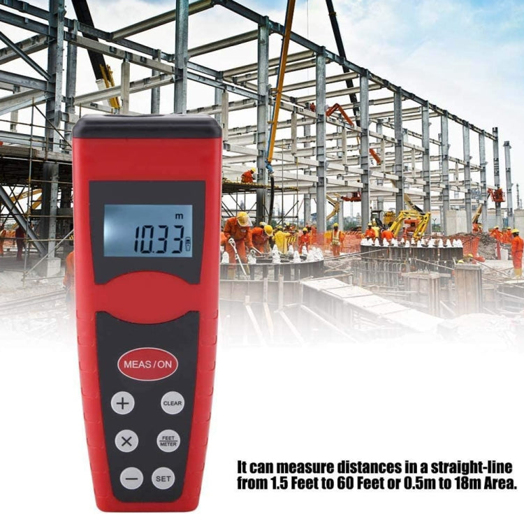 Ultrasonic Distance Measure Measurer with Laser Pointer, Range: 0.5-18m (CP-3000) - Laser Rangefinder by PMC TechLife | Online Shopping South Africa | PMC TechLife | Buy Now Pay Later Mobicred