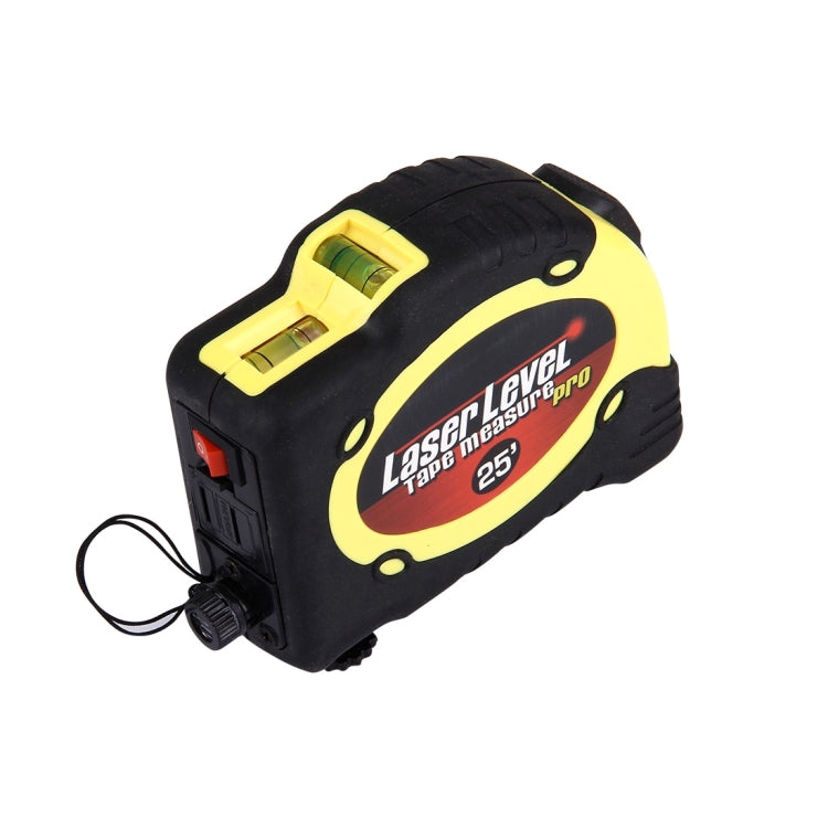 Laser Level with Tape Measure Pro (25 feet) & Belt Clip / Can be Attached to Tripod(Yellow) - Laser Rangefinder by PMC TechLife | Online Shopping South Africa | PMC TechLife | Buy Now Pay Later Mobicred