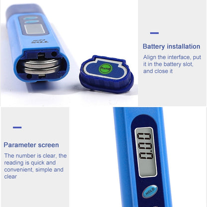 TDS-139 TDS Testers(Blue) - Air & Water Quality Tester by PMC Jewellery | Online Shopping South Africa | PMC Jewellery | Buy Now Pay Later Mobicred