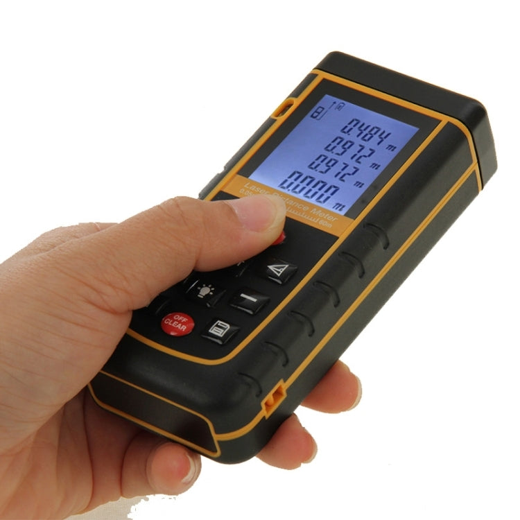 RZ-A60 1.9 inch LCD 60m Hand-held Laser Distance Meter with Level Bubble - Laser Rangefinder by PMC Jewellery | Online Shopping South Africa | PMC Jewellery | Buy Now Pay Later Mobicred