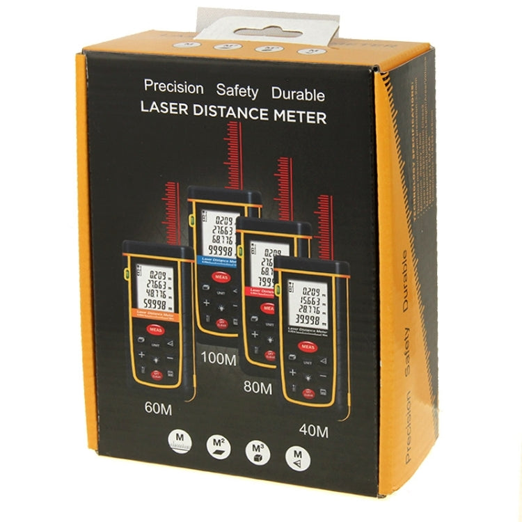 RZ-A80 1.9 inch LCD 80m Hand-held Laser Distance Meter with Level Bubble - Laser Rangefinder by PMC TechLife | Online Shopping South Africa | PMC TechLife | Buy Now Pay Later Mobicred