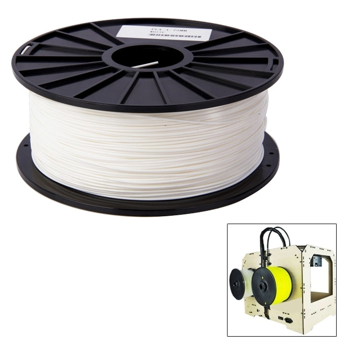 ABS 1.75 mm Color Series 3D Printer Filaments, about 395m(White) - Consumables by PMC Jewellery | Online Shopping South Africa | PMC Jewellery | Buy Now Pay Later Mobicred