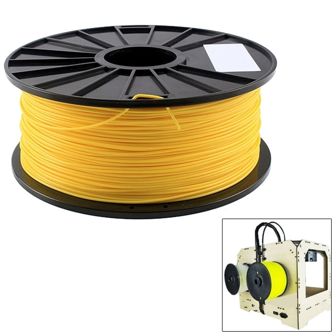 ABS 3.0 mm Fluorescent 3D Printer Filaments, about 135m(Yellow) - Consumables by PMC Jewellery | Online Shopping South Africa | PMC Jewellery | Buy Now Pay Later Mobicred