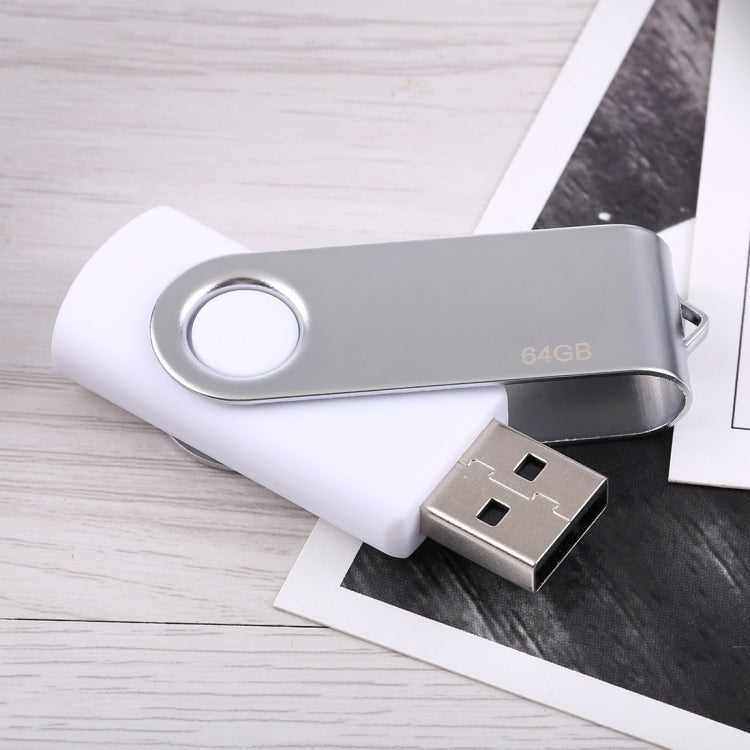 64GB Twister USB 2.0 Flash Disk(White) - USB Flash Drives by PMc TechLife | Online Shopping South Africa | PMc TechLife | Buy Now Pay Later Mobicred