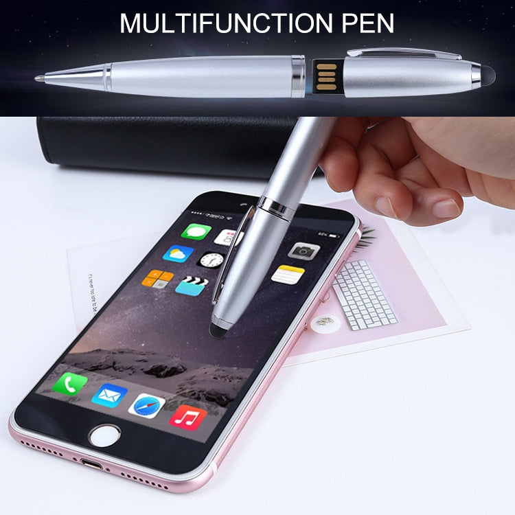 2 in 1 Pen Style USB Flash Disk, Black (32GB) - USB Flash Drives by PMC TechLife | Online Shopping South Africa | PMC TechLife | Buy Now Pay Later Mobicred
