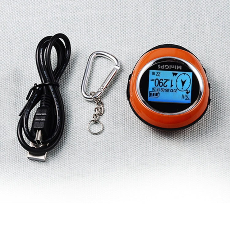 Keychain Handheld Mini GPS Navigation USB Rechargeable Location Finder Tracker for Outdoor Travel Climbing(Orange) - Personal Tracker by PMC Jewellery | Online Shopping South Africa | PMC Jewellery | Buy Now Pay Later Mobicred