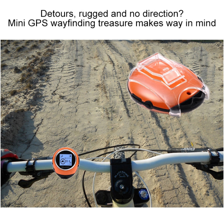 Keychain Handheld Mini GPS Navigation USB Rechargeable Location Finder Tracker for Outdoor Travel Climbing(Orange) - Personal Tracker by PMC Jewellery | Online Shopping South Africa | PMC Jewellery | Buy Now Pay Later Mobicred