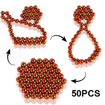 DIY Magic Puzzle / Buckyballs Magnet Balls with 50pcs Magnet Balls (Orange) -  by PMC Jewellery | Online Shopping South Africa | PMC Jewellery | Buy Now Pay Later Mobicred