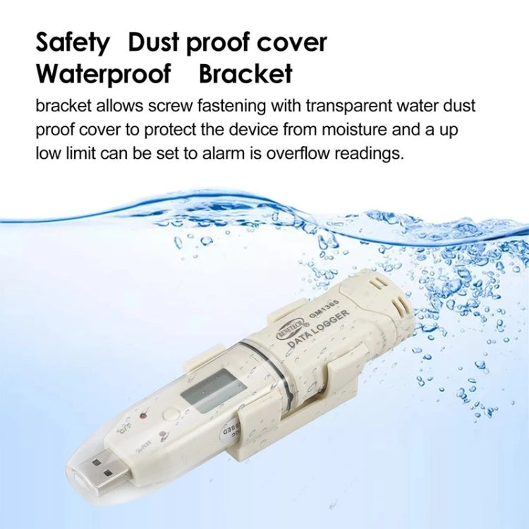 BENETECH GM1365 Digital Humidity & Temperature Data Logger - Thermostat & Thermometer by BENETECH | Online Shopping South Africa | PMC TechLife | Buy Now Pay Later Mobicred