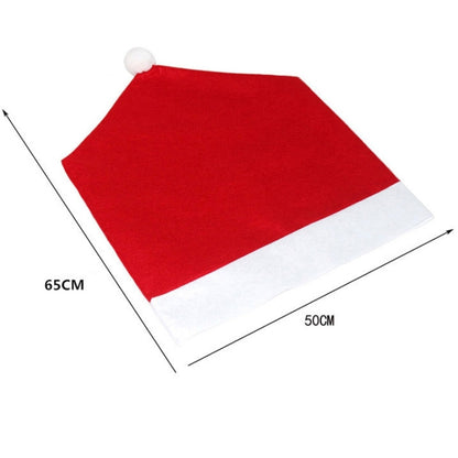 Red Hat Christmas Decoration Chair Cover, Size: 65cm x 50cm - Christmas Furniture Decoration by PMC Jewellery | Online Shopping South Africa | PMC Jewellery | Buy Now Pay Later Mobicred