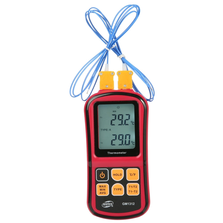 BENETECH GM1312 2.4 inch LCD Screen Thermocouple Thermometer Measure J,K,T,E,N and R Type, Measure Range: -50~300C - Thermostat & Thermometer by BENETECH | Online Shopping South Africa | PMC Jewellery | Buy Now Pay Later Mobicred