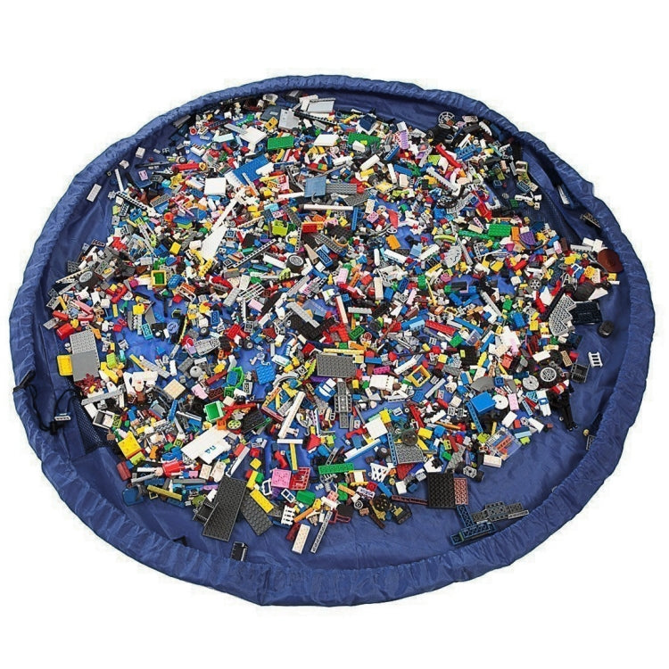 Foldable Kid Toys Storage Bag, Size:1.5 x 1.5m(Dark Blue) - Storage Bags by PMC TechLife | Online Shopping South Africa | PMC TechLife | Buy Now Pay Later Mobicred