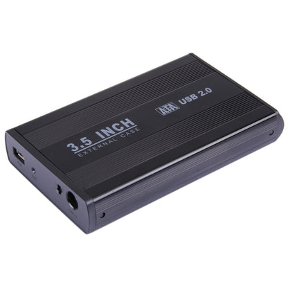 3.5 inch HDD SATA External Case, Support USB 2.0(Black) - HDD Enclosure by PMC Jewellery | Online Shopping South Africa | PMC Jewellery | Buy Now Pay Later Mobicred