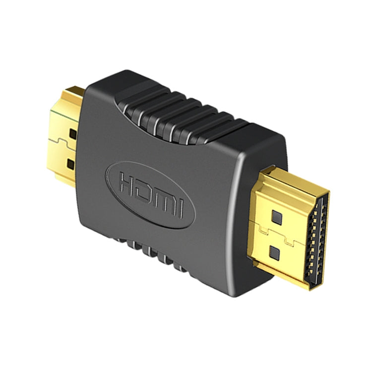 Gold Plated HDMI 19 Pin Male to HDMI 19 Pin Male Adapter, Support Full HD 1080P(Black) - Adapter by PMC TechLife | Online Shopping South Africa | PMC TechLife