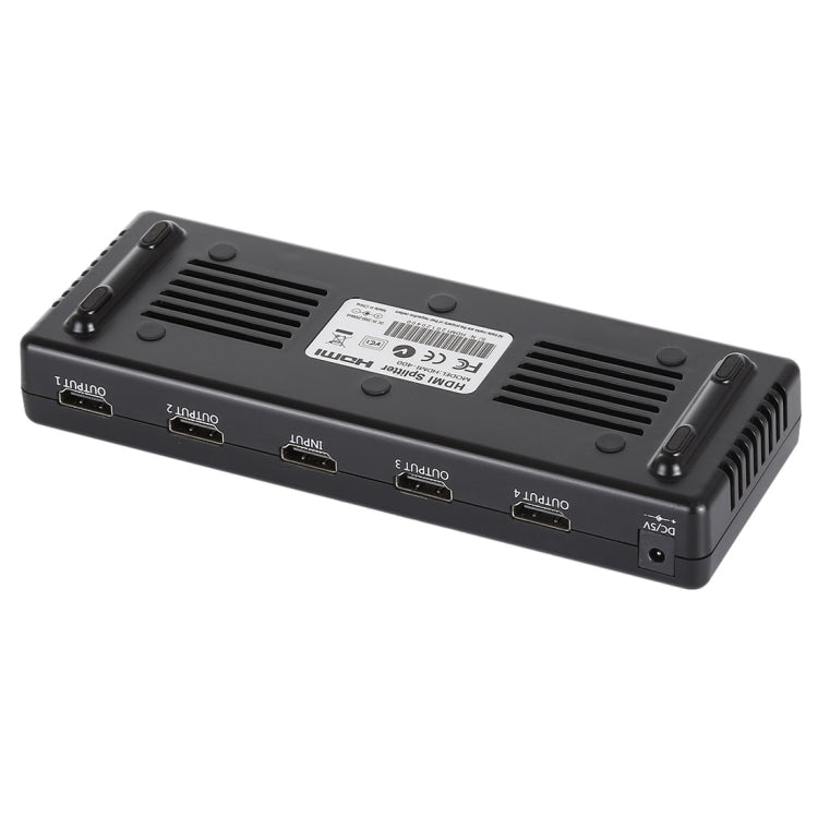 HDMI-400 V1.4 1080P Full HD 1 x 4 HDMI Amplifier Splitter, Support 3D - Splitter by PMC Jewellery | Online Shopping South Africa | PMC Jewellery | Buy Now Pay Later Mobicred