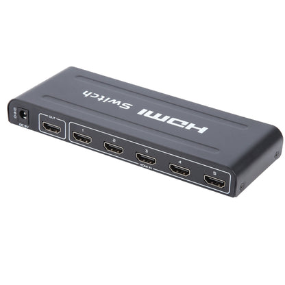 Full HD 1080P 5 Ports HDMI Switch with Remote Control & LED Indicator(Black) - Switch by PMC Jewellery | Online Shopping South Africa | PMC Jewellery | Buy Now Pay Later Mobicred