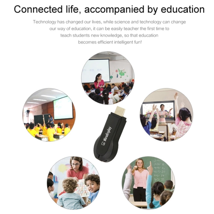 Miradisplay WiFi HDMI Display Dongle / Miracast Airplay DLNA Display Receiver Dongle(Black) - Wireless Display Dongle by PMC TechLife | Online Shopping South Africa | PMC TechLife | Buy Now Pay Later Mobicred