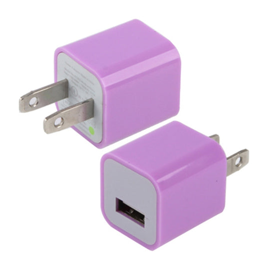 US Plug USB Charger(Purple) - USB Charger by PMC Jewellery | Online Shopping South Africa | PMC Jewellery | Buy Now Pay Later Mobicred