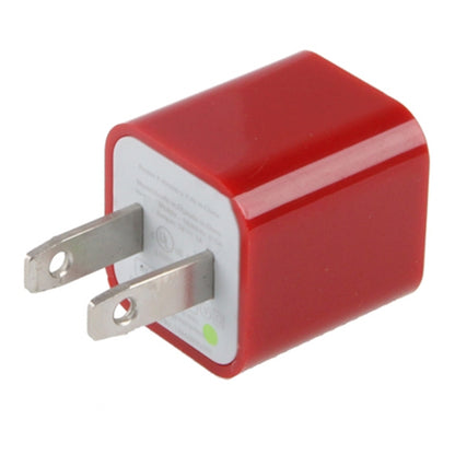 US Plug USB Charger(Red) - USB Charger by PMC Jewellery | Online Shopping South Africa | PMC Jewellery | Buy Now Pay Later Mobicred