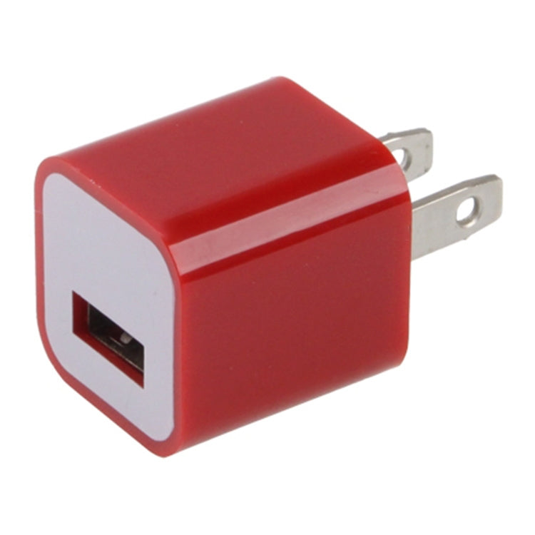 US Plug USB Charger(Red) - USB Charger by PMC Jewellery | Online Shopping South Africa | PMC Jewellery | Buy Now Pay Later Mobicred