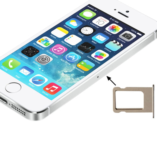 Original SIM Card Tray Holder for iPhone 5S(Gold) - iPhone 5 Parts by PMC Jewellery | Online Shopping South Africa | PMC Jewellery | Buy Now Pay Later Mobicred