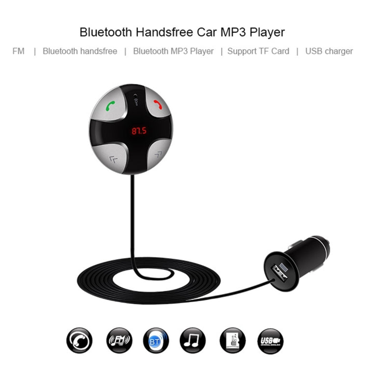 FM29B Bluetooth FM Transmitter Hands-free Car Kit, Car Charger, For iPhone, Galaxy, Sony, Lenovo, HTC, Huawei, and other Smartphones - Bluetooth Car Kits by PMC TechLife | Online Shopping South Africa | PMC TechLife | Buy Now Pay Later Mobicred