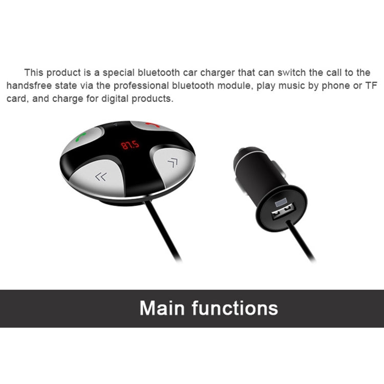 FM29B Bluetooth FM Transmitter Hands-free Car Kit, Car Charger, For iPhone, Galaxy, Sony, Lenovo, HTC, Huawei, and other Smartphones - Bluetooth Car Kits by PMC TechLife | Online Shopping South Africa | PMC TechLife | Buy Now Pay Later Mobicred