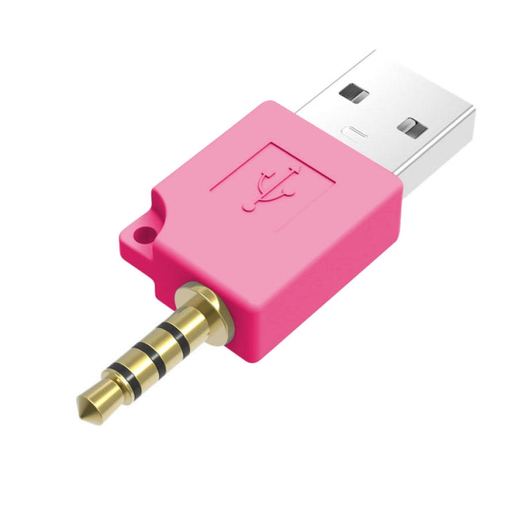 For iPod shuffle 3rd / 2nd USB Data Dock Charger Adapter, Length: 4.6cm(Magenta) - Converter & Adapter by PMC Jewellery | Online Shopping South Africa | PMC Jewellery | Buy Now Pay Later Mobicred