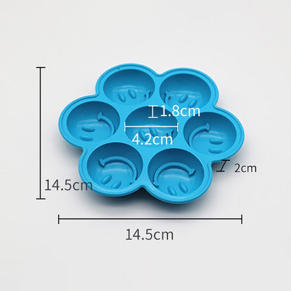 Smile Pattern Silicon Ice Cube Tray Ice Mold, Random Color Delivery - Food Molds by PMC Jewellery | Online Shopping South Africa | PMC Jewellery | Buy Now Pay Later Mobicred