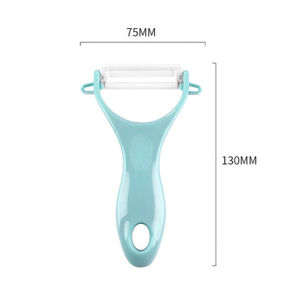 T Shaped Ceramic Skin Peeler with Durable ABS Handle, Random Color Delivery - Cutter & Peeler by PMC Jewellery | Online Shopping South Africa | PMC Jewellery | Buy Now Pay Later Mobicred