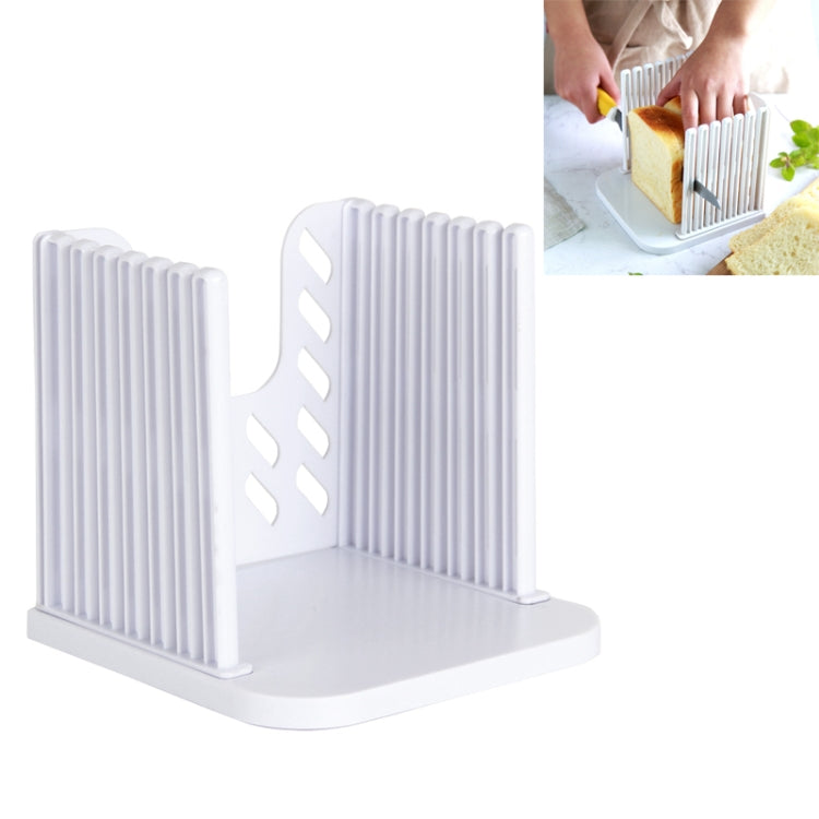 Bread Loaf Toast Kitchen Slicer Cutter Mold Maker Slicing Cutting Guide Tool(White) - Cutter & Peeler by PMC Jewellery | Online Shopping South Africa | PMC Jewellery | Buy Now Pay Later Mobicred