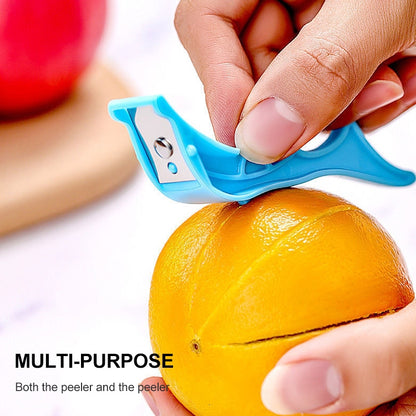 Stainless Steel Blade Plastic Handle Creative Peeler Rotating Style Fruit Knife (Random Color Delivery) - Cutter & Peeler by PMC Jewellery | Online Shopping South Africa | PMC Jewellery | Buy Now Pay Later Mobicred