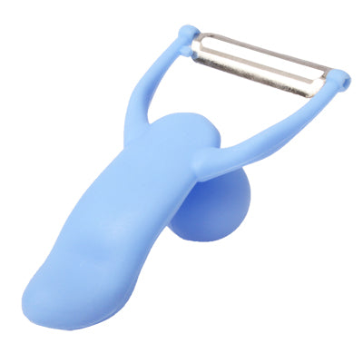 Men Shaped Fruit Vegetable Kitchen Blade Peeler with Durable ABS Handle(Blue) - Cutter & Peeler by PMC Jewellery | Online Shopping South Africa | PMC Jewellery | Buy Now Pay Later Mobicred