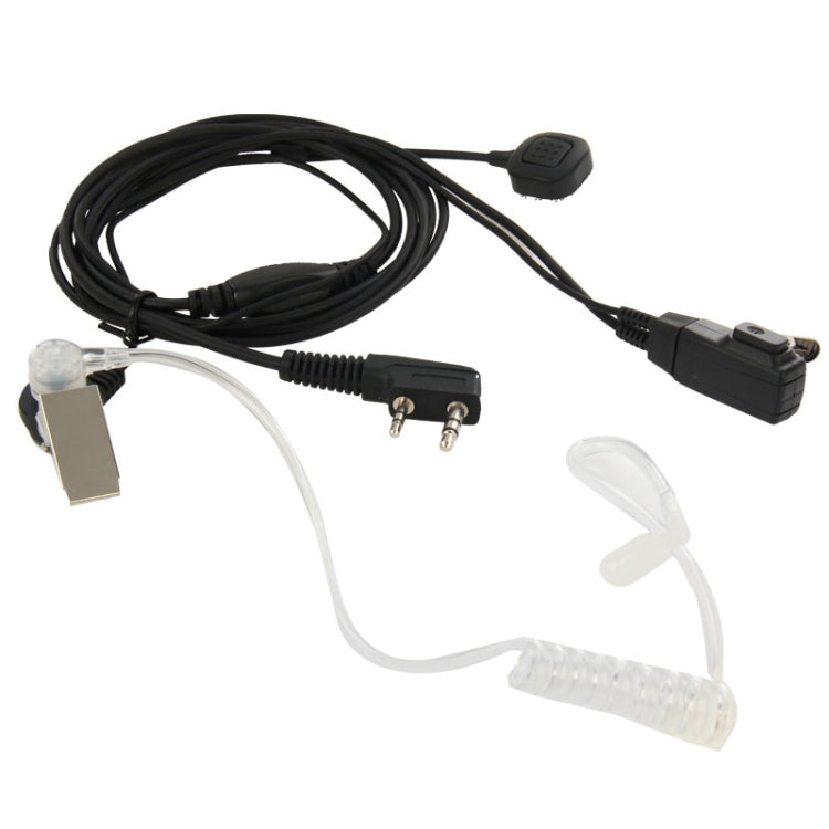 Handheld Transceiver Earpiece Headset for Walkie Talkies, 3.5mm + 2.5mm Plug(Black) - Microphones & Headsets by PMC Jewellery | Online Shopping South Africa | PMC Jewellery | Buy Now Pay Later Mobicred