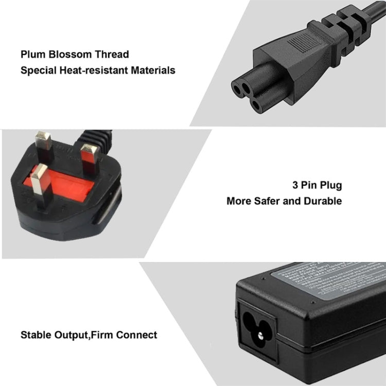 Mini Replacement AC Adapter 19.5V 2.31A 45W for Dell Notebook, Output Tips: 4.5mm x 2.7mm(UK Plug) - For Dell by PMC Jewellery | Online Shopping South Africa | PMC Jewellery | Buy Now Pay Later Mobicred