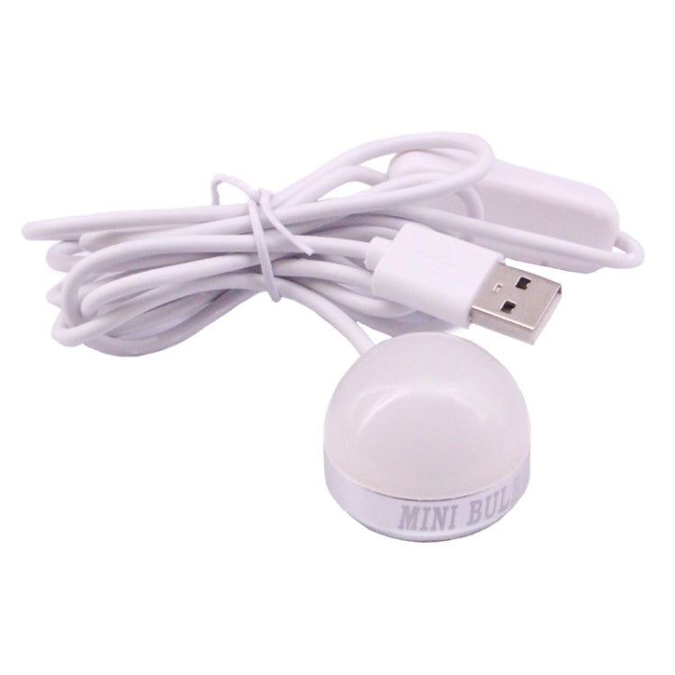 2W USB LED Light Bulb with Magnetic & Cable, USB-2W-WW 5V 140-150Lumens 6 LED - USB Light by PMC Jewellery | Online Shopping South Africa | PMC Jewellery | Buy Now Pay Later Mobicred